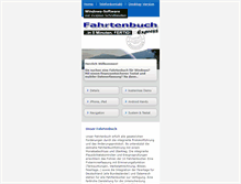 Tablet Screenshot of mobile.fahrtenbuch-express.de